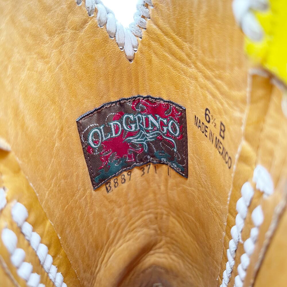 RARE Old Gringo Pink Calamity Cartoon Star Cow Cowgirl Rodeo Boots Women’s 6.5 - Picture 12 of 13